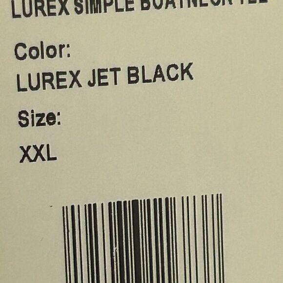 Vineyard Vines Lurex Jet Black And Silver Striped Simple Boatneck Shirt - Picture 4 of 4